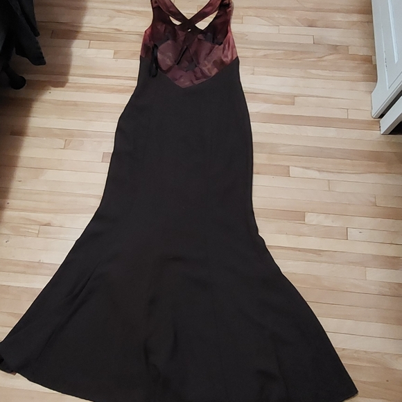 Vintage Joseph Ribkoff vintage brown mother of the bride maxi dress siz… - Picture 3 of 14